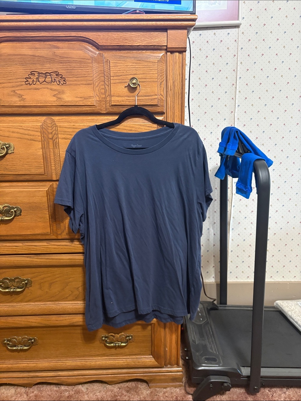 Women's Short Sleeve Crew Tee in Navy by